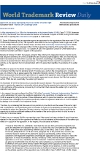 World Trademark Review Daily - 8 December 2010
