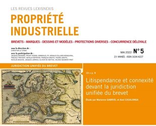 Propriété Industrielle – mai 2022