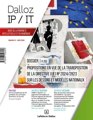 Dalloz IP/IT - Mai 2026